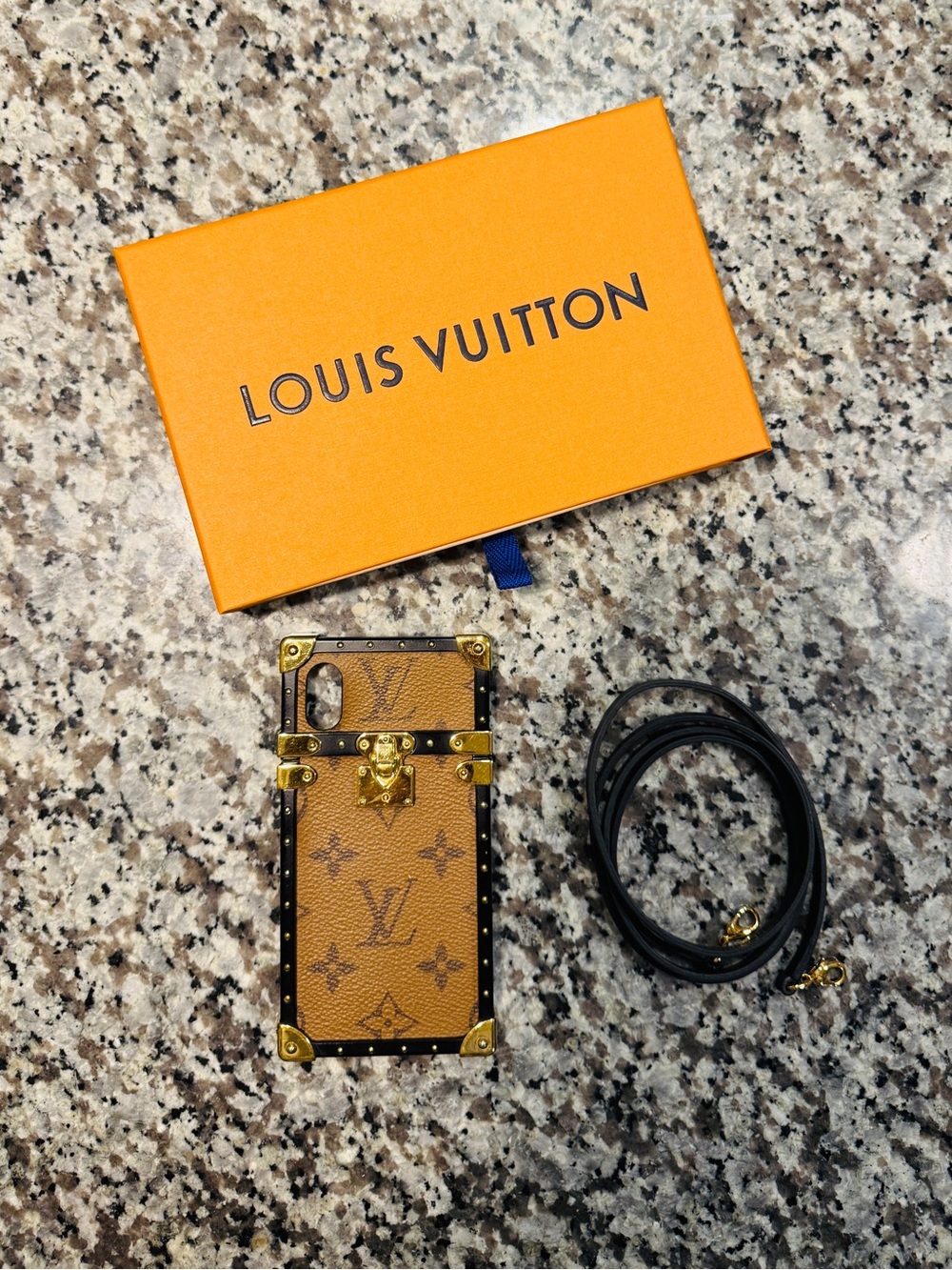 Louis Vuitton Iphone X/XS Trunk Case with Strap